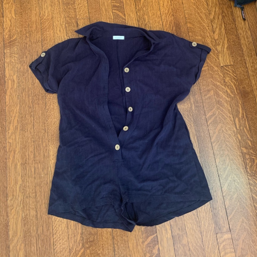 Super cute navy summer romper